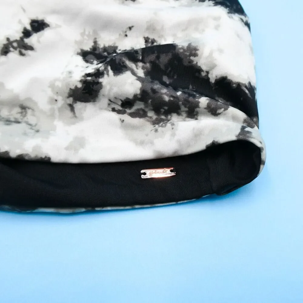 Victorias Secret XS Gray Marble Unpadded Pullover Wide Strap Bikini Top Swimwear - Picture 4 of 4